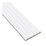 Panel ryflowany MDF półwałki na filcu - Biały