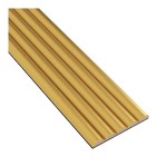 Panel ryflowany MDF półwałki na filcu - Złoty połysk