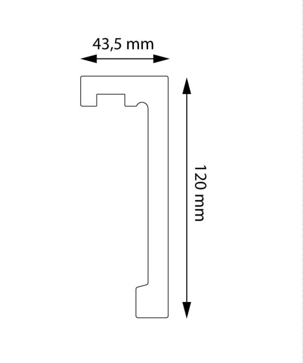 Listwa Karniszowa 12 cm Creativa LK03