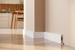 Biała listwa przypodłogowa PCV Durofit 8 cm PF081