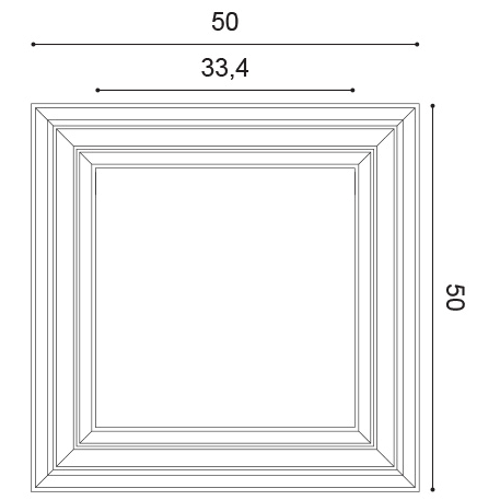 w121 ramki ścienne panel Orac