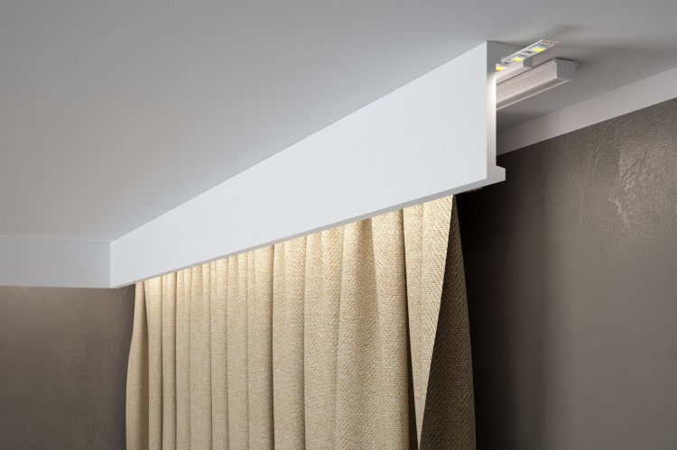 Prosta listwa 10 cm maskująca karnisz Mardom