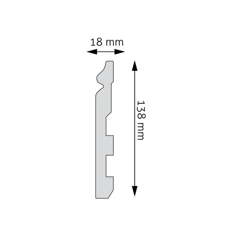 LPC-24M listwa pdłogowa wysoka 14 cm Creativa