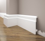 Malowana biała listwa przypodłogowa 10,3 cm LPC 26M RAL9003 Creativa